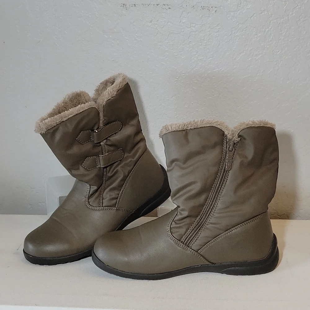 TOTES Winter Faux Fur Manmade Materials Boots 5.5M